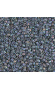 Miyuki delica beads 10/0 - Matted grey ab DBM-863